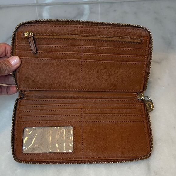 Michael Kors Nylon Leather Full Zip Continental Wallet - Picture 11 of 15